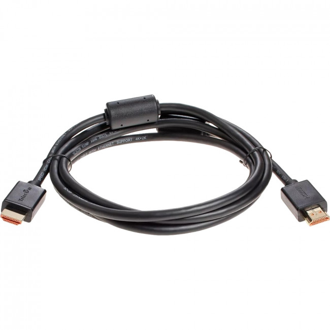 Кабель HDMI-19M --- HDMI-19M ver 2.0+3D/Ethernet ,2m, 2 фильтраTelecom <TCG215F-2M> Кабель Telecom HDMI (m)/HDMI (m) - 2 м (TCG215F-2M)