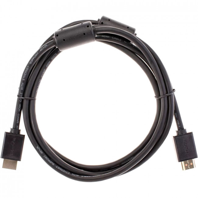 Кабель HDMI-19M --- HDMI-19M ver 2.0+3D/Ethernet ,2m, 2 фильтраTelecom <TCG215F-2M> Кабель Telecom HDMI (m)/HDMI (m) - 2 м (TCG215F-2M)