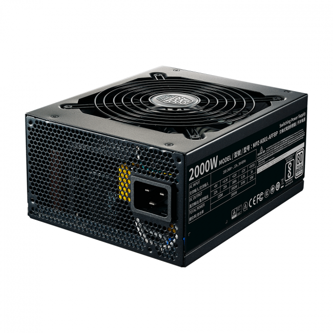 Блок питания 2000 Ватт Cooler Master M2000 Platinum 2000W — для бизнеса и офиса