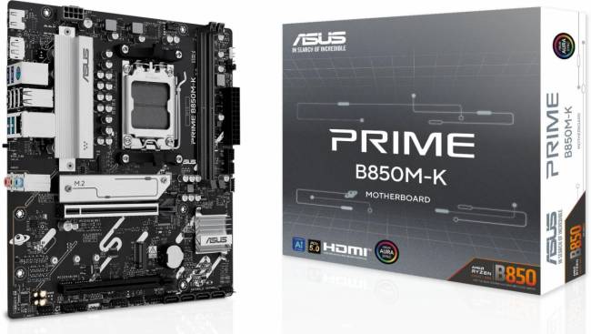 Материнская плата ASUS PRIME B850M-K — для бизнеса и офиса