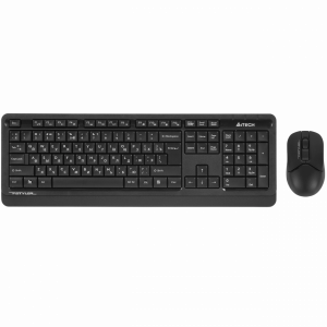 Клавиатура + мышь A4Tech Fstyler FG1012 клав:черный/серый мышь:черный USB беспроводная Multimedia (F A4Tech FG1012 BLACK