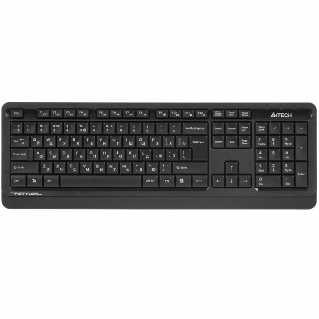 Клавиатура + мышь A4Tech Fstyler FG1012 клав:черный/серый мышь:черный USB беспроводная Multimedia (F A4Tech FG1012 BLACK — для бизнеса и офиса