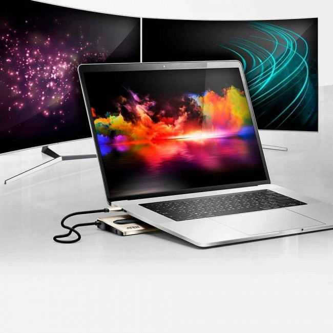 Многопортовая док-станция с портом USB-C и функцией сквозной передачи питания (Power Pass-Through) ATEN UH3237