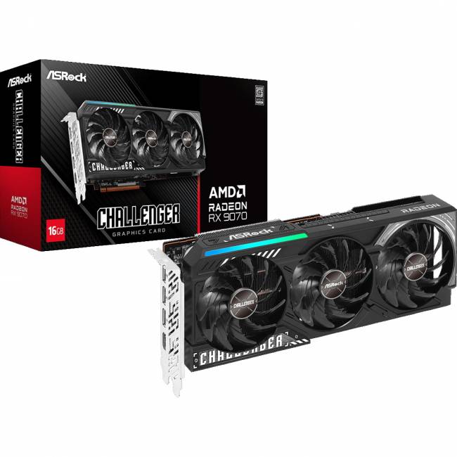 Видеокарта ASRock RX9070 CL 16G — для бизнеса и офиса