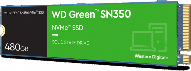 Твердотельный накопитель WD Green SN350 WDS480G2G0C — для бизнеса и офиса