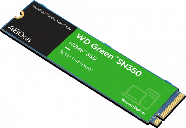Твердотельный накопитель WD Green SN350 WDS480G2G0C — для бизнеса и офиса