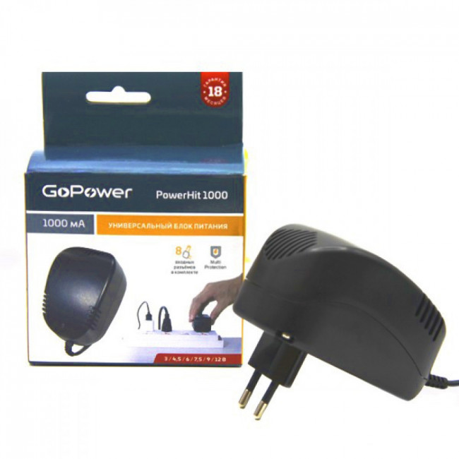 Блок питания GoPower Powerhit 1000 универсальн. (1/15/30) Блок питания GoPower Powerhit 1000