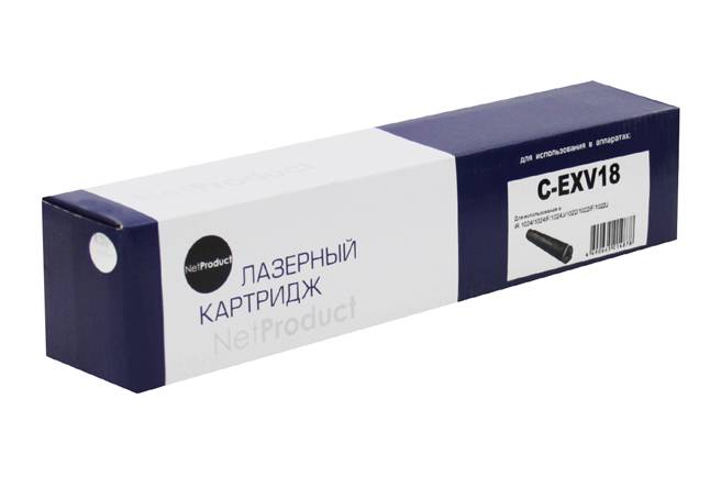 Тонер-картридж NetProduct (N-C-EXV18) для Canon iR-1018/1020/1022/1024, туба, 8,4K — для бизнеса и офиса