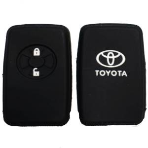 Чехол силиконовый смарт ключа TOYOTA 2 кнопки (с лого)