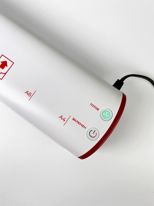 Ламинатор ГЕЛЕОС ЛМ A4 Модерн белый+красный Гелеос ЛМ A4 Модерн белый+красный — для бизнеса и офиса