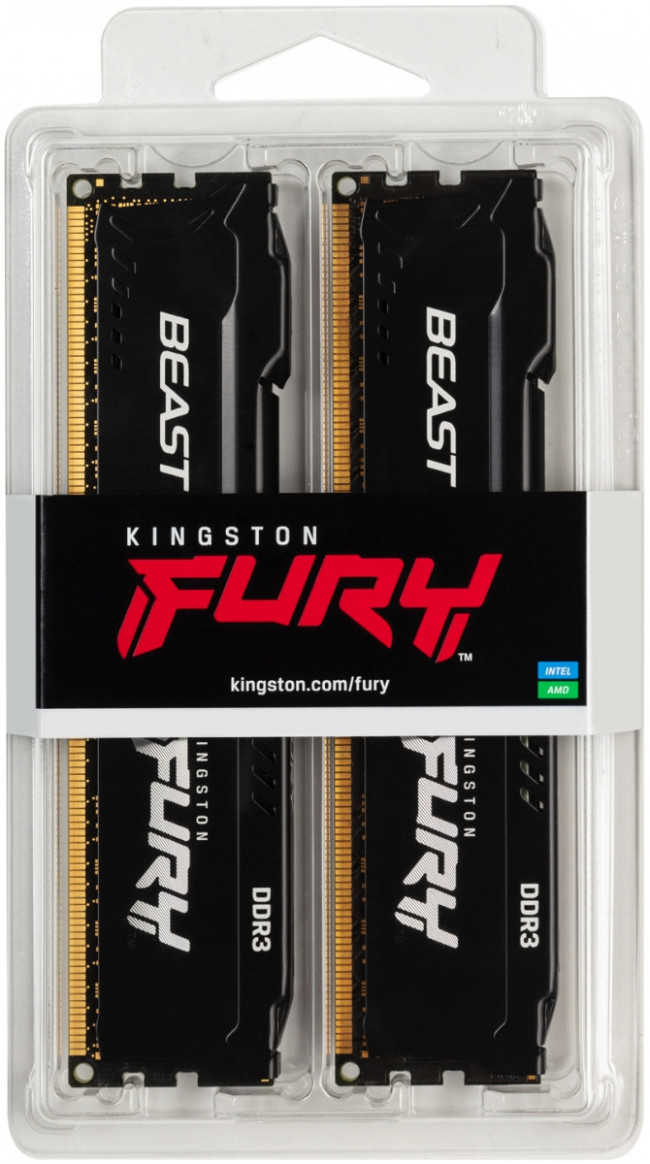 Память оперативная Kingston FURY Beast Black KF318C10BBK2/8