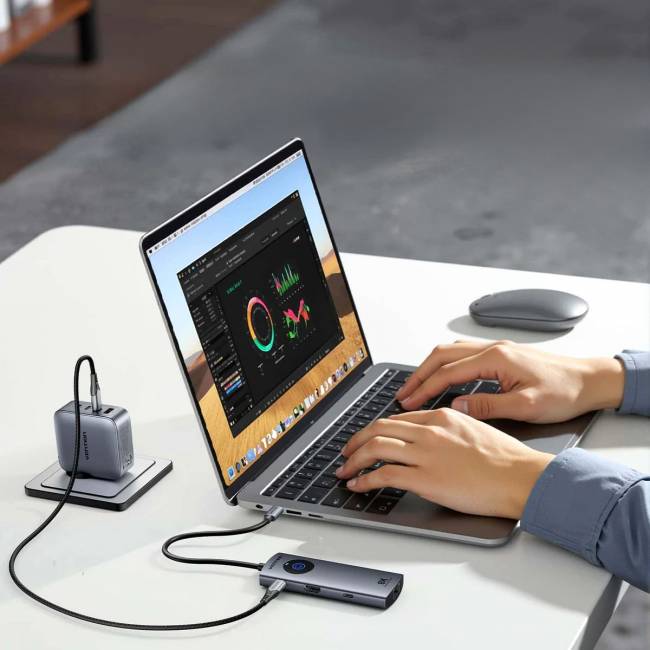 Мультифункциональный хаб Vention USB-C 6 в 1 HDMI 8K Vention TQZHB — для бизнеса и офиса Мультифункциональный хаб Vention USB-C 6 в 1 HDMI 8K Vention TQZHB — для бизнеса и офиса