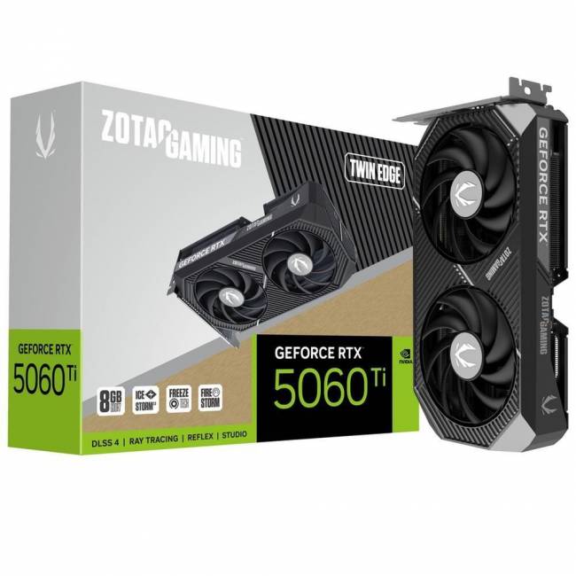 Видеокарта Zotac GAMING GeForce RTX 5060 Ti Twin Edge 8Gb (ZT-B50610E-10M) — для бизнеса и офиса