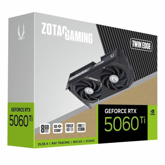Видеокарта Zotac GAMING GeForce RTX 5060 Ti Twin Edge 8Gb (ZT-B50610E-10M) — для бизнеса и офиса