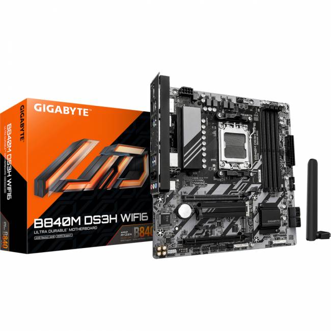 Материнская плата GIGABYTE B840M DS3H WF6 — для бизнеса и офиса