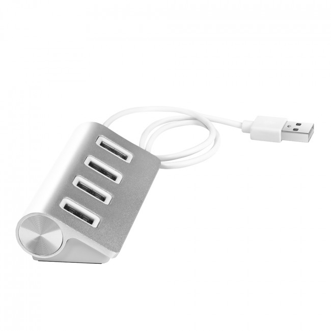 Greenconnect USB 2.0 Разветвитель GCR-UH224S на 4 порта  0,2m , silver Greenconnect GCR-UH224S — для бизнеса и офиса