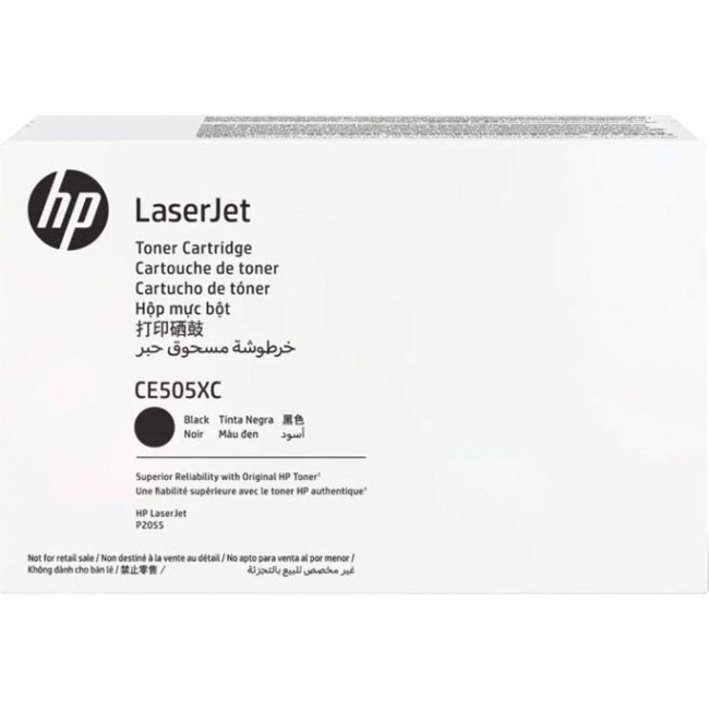 Тонер-картридж HP 05X Black Contract LaserJet Print Cartridge (CE505XC) — для бизнеса и офиса