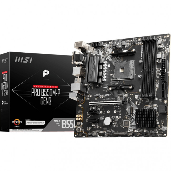 Материнская плата MSI PRO B550M-P GEN3 — для бизнеса и офиса