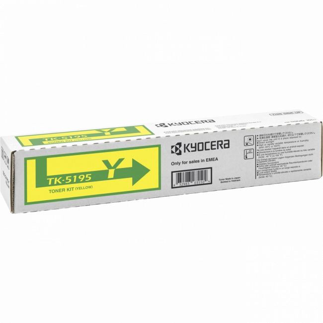 тонер-картридж Kyocera TK-5195Y Kyocera TK-5195Y (1T02R4ANL0) — для бизнеса и офиса