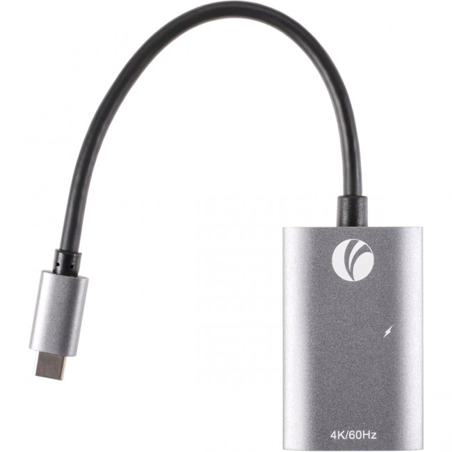 Aдаптер USB 3.1 Type-Cm --> HDMI A(f) , 4K@60Hz, PD charging, Alum Shell, VCOM <CU452A> Переходник VCOM USB Type-C M/HDMI F (CU452A)