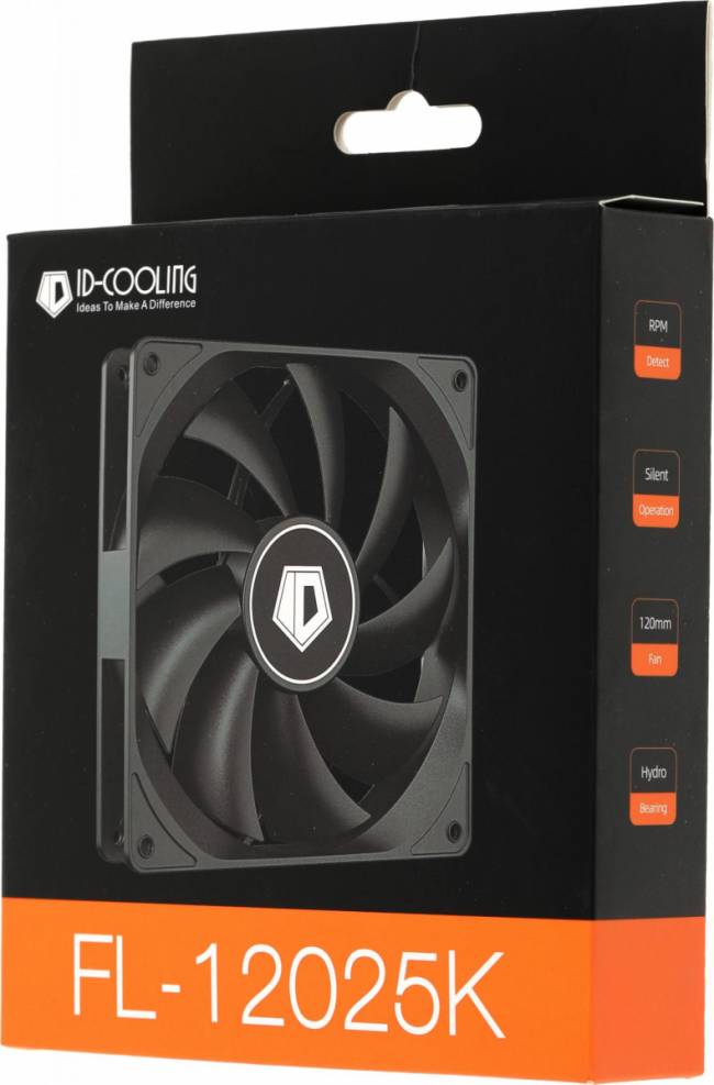 Вентилятор для корпуса ID-COOLING FL-12025K — для бизнеса и офиса