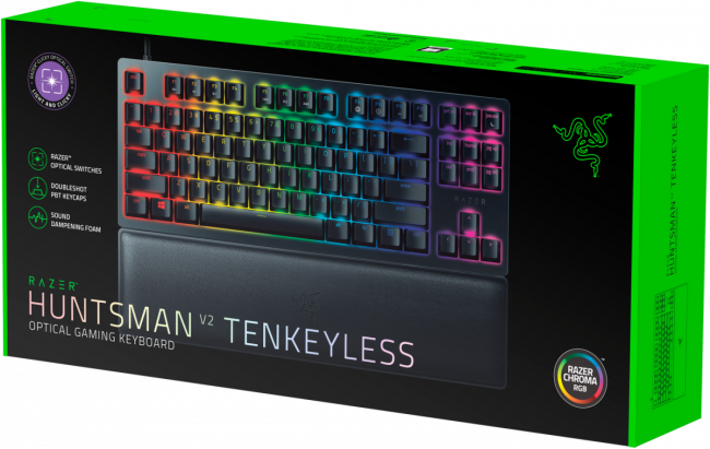 Игровая клавиатура Razer Huntsman V2 Tenkeyless (Purple Switch) - Russian Layout Razer Huntsman V2 Tenkeyless (Purple Switch)