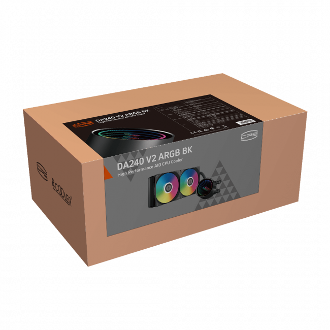 Система охлаждения PCCooler DA240 V2 ARGB BK — для бизнеса и офиса Система охлаждения PCCooler DA240 V2 ARGB BK — для бизнеса и офиса