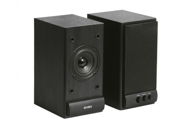 Колонки  деревянные АС SPS-609 (10 Вт), чёрный SVEN SPS-609 Black
