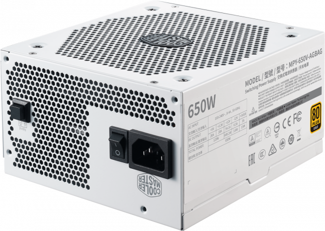 Блок питания 650 Ватт Cooler Master V650 Gold-V2 White Edition