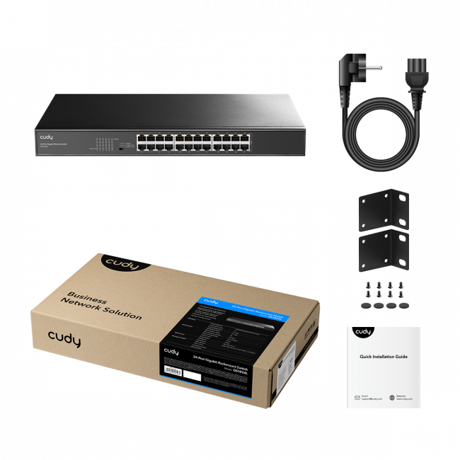 Коммутатор Cudy GS1024L — для бизнеса и офиса Коммутатор Cudy GS1024L — для бизнеса и офиса