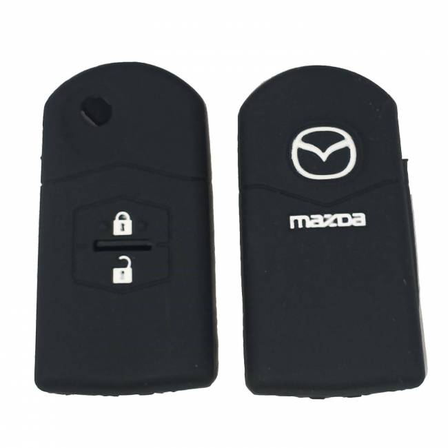 Чехол силиконовый выкидного ключа MAZDA 2 кнопки (с лого) — для бизнеса и офиса