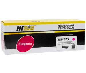 Картридж Hi-Black (HB-W2123X) для HP CLJ Enterprise M554dn/555DN/555x/578f/578DN, M, 10K, б/ч