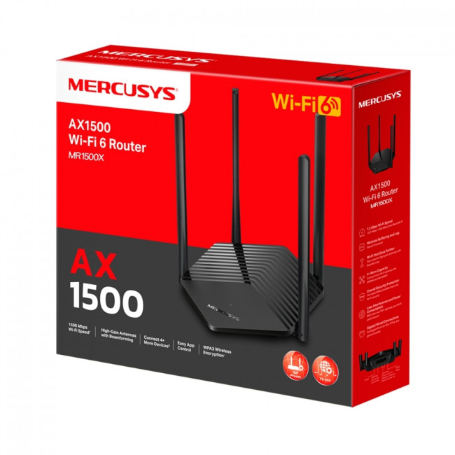 Маршрутизатор Mercusys MR1500X — для бизнеса и офиса