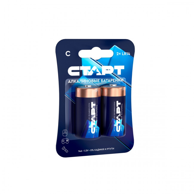 Элемент питания Батарейки алкалиновые СТАРТ C-BL2 N (4640033421067)