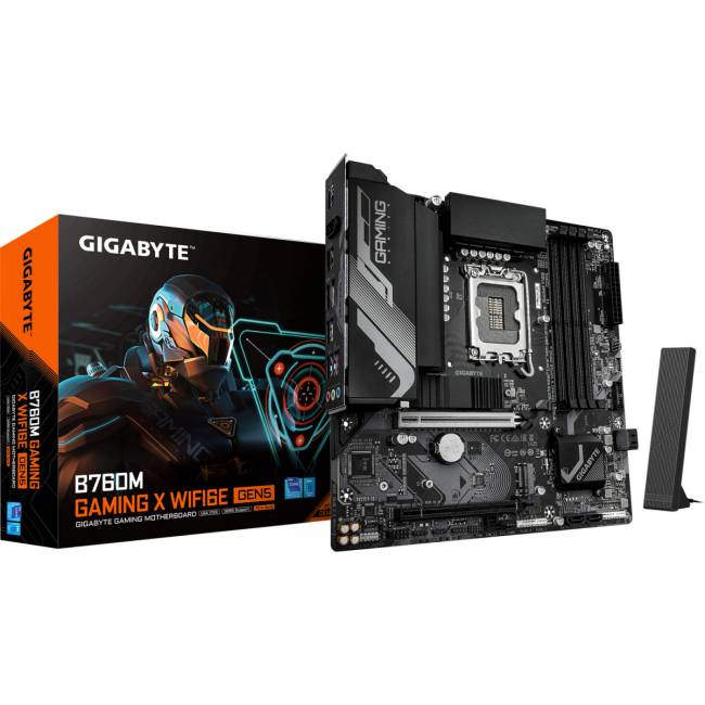 Материнская плата GIGABYTE B760M G X WF6E GEN5 — для бизнеса и офиса