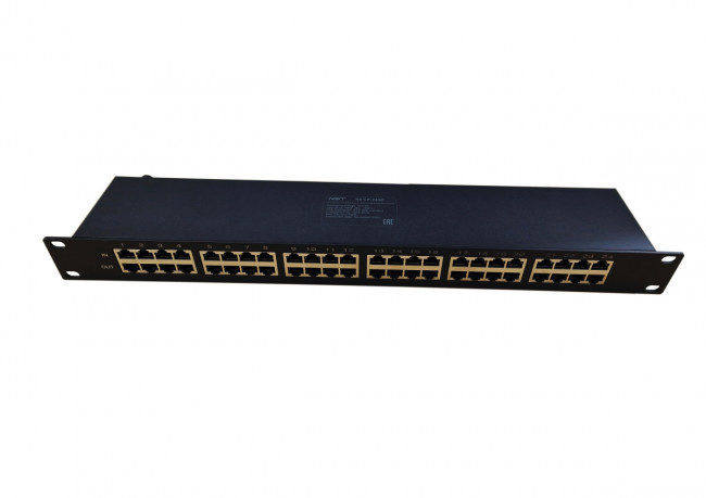 Устройство грозозащиты Gigabit Ethernet PoE на 24 канала New System Technologies NS-LP-24GP Устройство грозозащиты Gigabit Ethernet PoE на 24 канала New System Technologies NS-LP-24GP