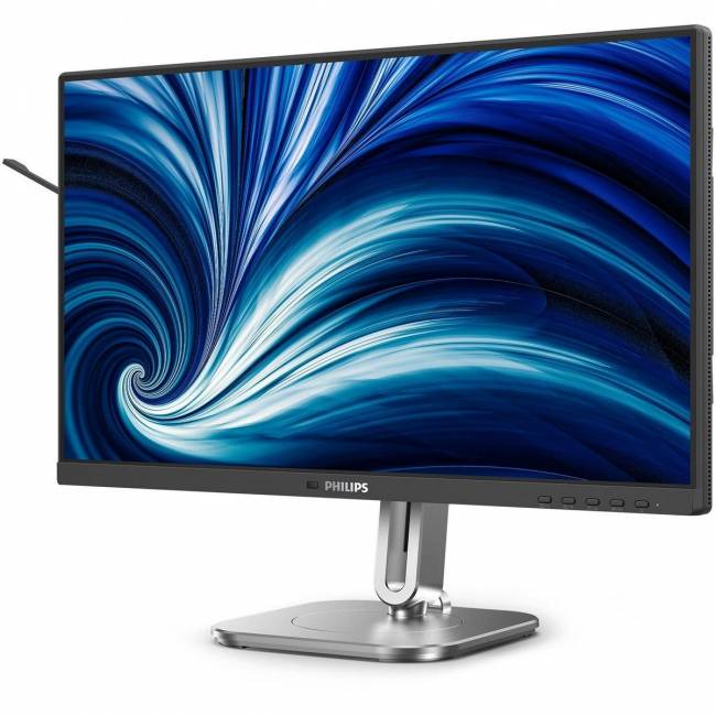 Монитор Philips 24B2N4200 23.8'', 1920x1080, IPS, 120hz, 50M:1, 300cd, 4ms, VGA, HDMI 1.4, DP 1.2, 4xUSB 3.2, Speakers, H. adj 150mm, pivot, VESA, 3Y, Black Philips 24B2N4200 — для бизнеса и офиса