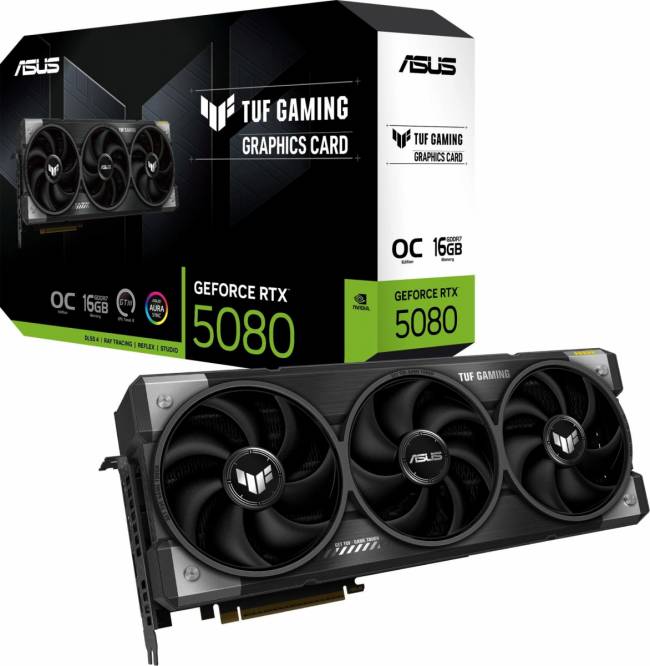 Видеокарта ASUS TUF-RTX5080-O16G-GAMING — для бизнеса и офиса