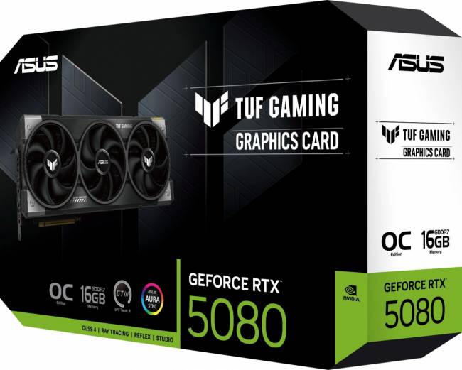 Видеокарта ASUS TUF-RTX5080-O16G-GAMING — для бизнеса и офиса