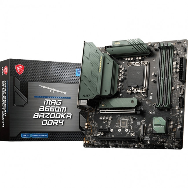 Материнская плата MSI MAG B660M BAZOOKA DDR4 — для бизнеса и офиса