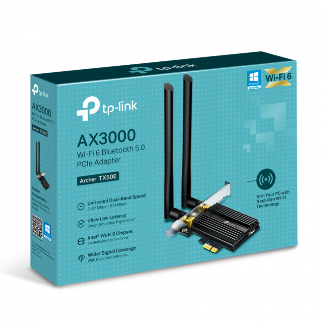 Сетевой адаптер TP-Link Archer TX50E — для бизнеса и офиса