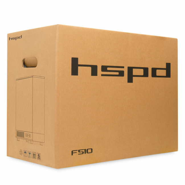 Корпус без блока питания HSPD F510-TGBK — для бизнеса и офиса