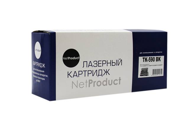 Тонер-картридж NetProduct (N-TK-590Bk) для Kyocera FS-C5250DN/C2626MFP, Bk, 7K — для бизнеса и офиса
