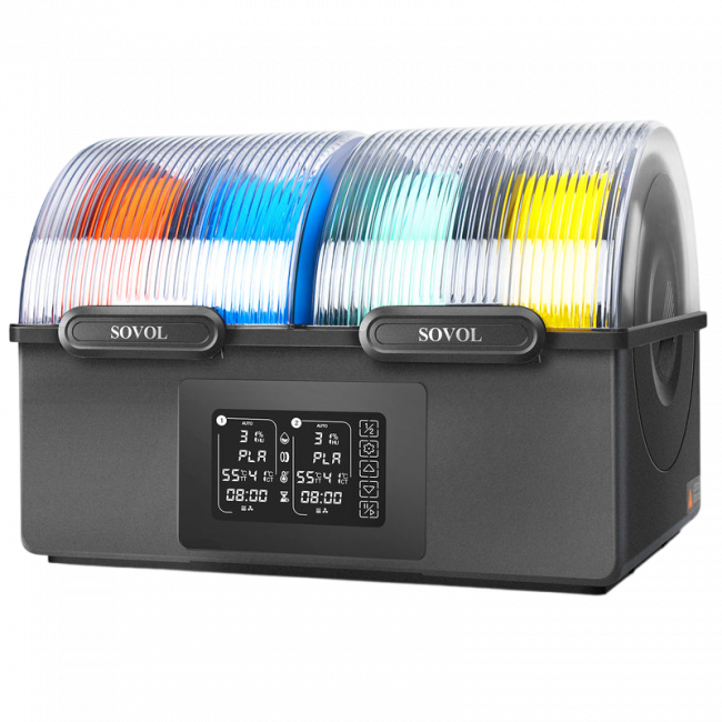 Сушилка филамента Sovol SH03 Sovol 6961136667946 — для бизнеса и офиса Сушилка филамента Sovol SH03 Sovol 6961136667946 — для бизнеса и офиса