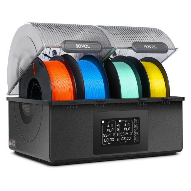 Сушилка филамента Sovol SH03 Sovol 6961136667946 — для бизнеса и офиса Сушилка филамента Sovol SH03 Sovol 6961136667946 — для бизнеса и офиса