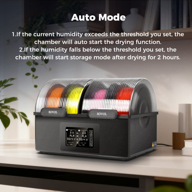 Сушилка филамента Sovol SH03 Sovol 6961136667946 — для бизнеса и офиса Сушилка филамента Sovol SH03 Sovol 6961136667946 — для бизнеса и офиса