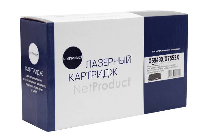Картридж NetProduct (N-Q5949X/Q7553X) для HP LJ P2015/1320/3390/3392, Универсальный, 7K — для бизнеса и офиса