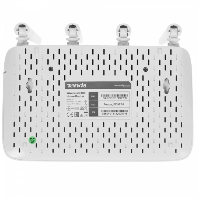 Маршрутизатор Tenda F6 — для бизнеса и офиса