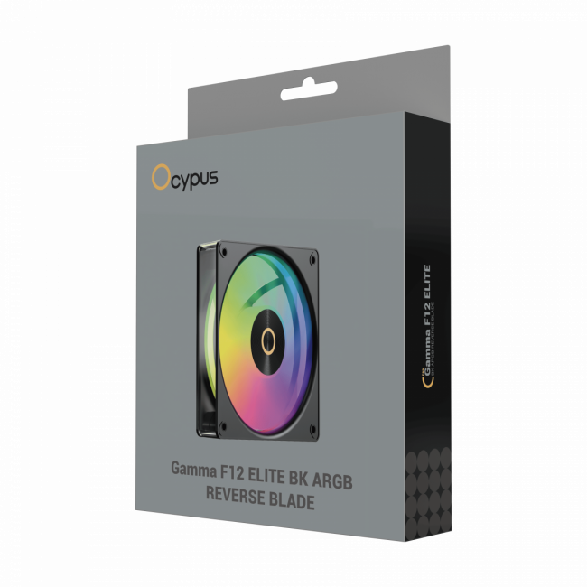 Кулер для корпуса Ocypus Gamma-F12-BK1AM01E-GL — для бизнеса и офиса Кулер для корпуса Ocypus Gamma-F12-BK1AM01E-GL — для бизнеса и офиса