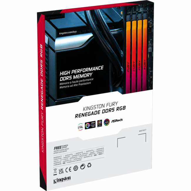 Память оперативная Kingston FURY Renegade KF564C32RSA-32 — для бизнеса и офиса Память оперативная Kingston FURY Renegade KF564C32RSA-32 — для бизнеса и офиса